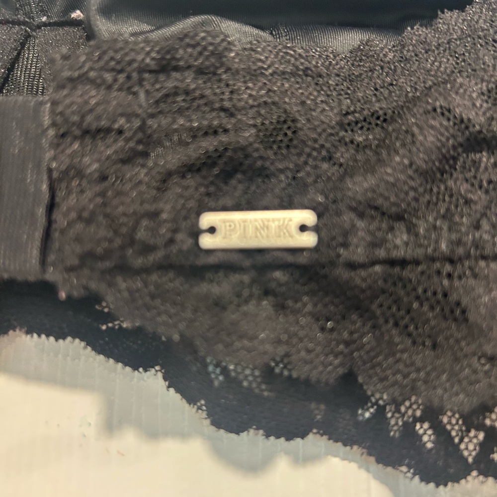 PINK Victoria's Secret Black Lace Bandeau‎ - Picture 4 of 4